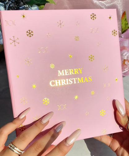 Merry Christmas Cube Pink Advent Calendar
