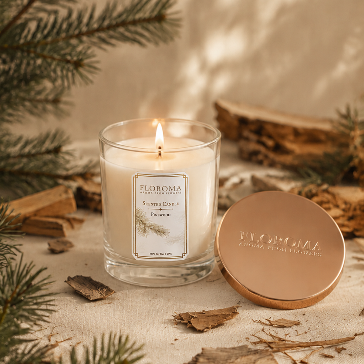 Pinewood Scented Candle