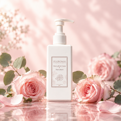 Französische Rosen Hand- & Körpercreme