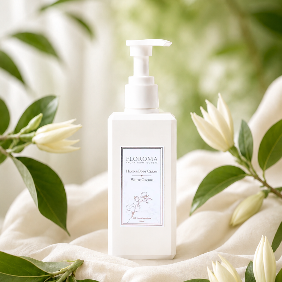 Weiße Jade-Orchideen Hand- & Körpercreme