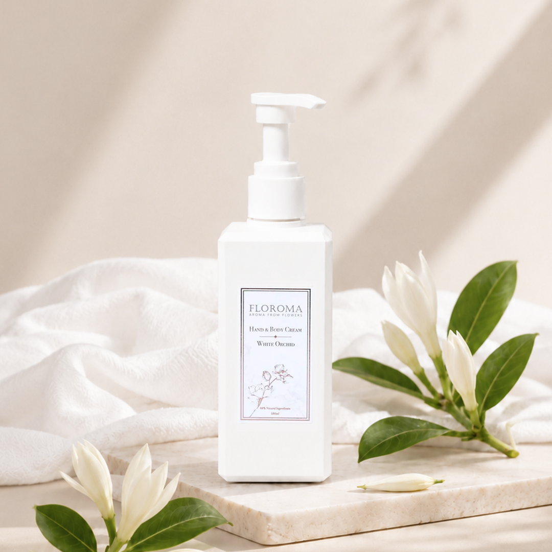 Weiße Jade-Orchideen Hand- & Körpercreme