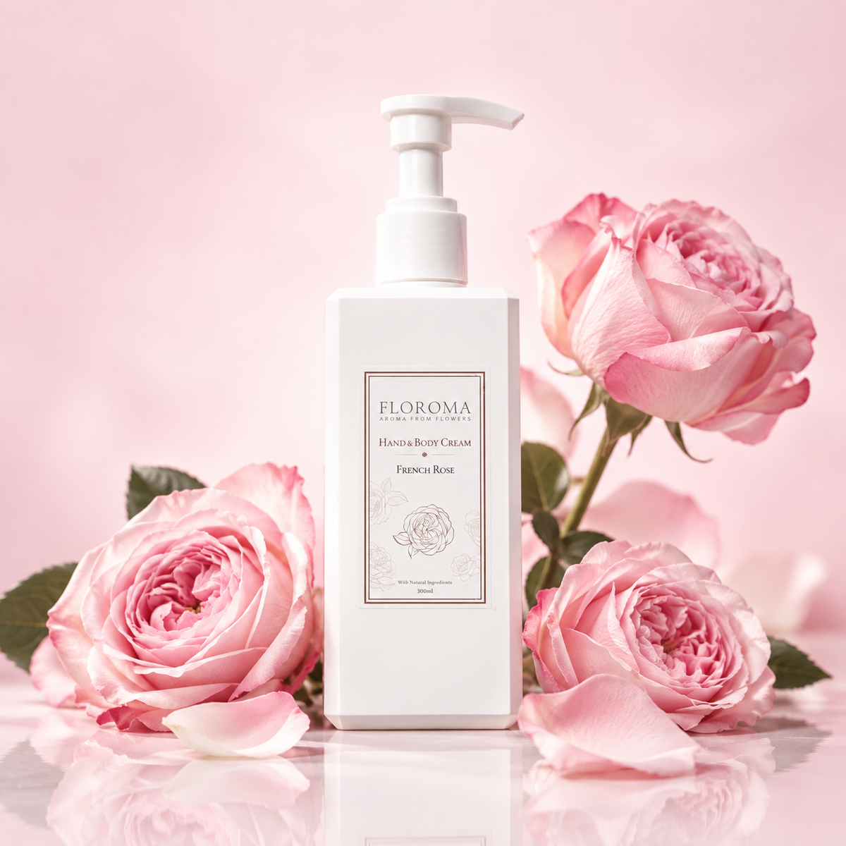 Französische Rosen Hand- & Körpercreme
