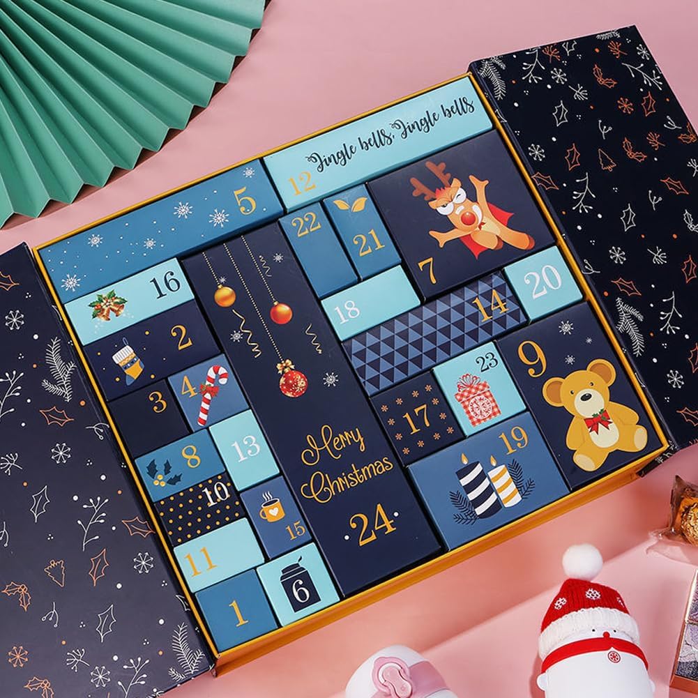 Christmas Advent Calendar with 24 Mini Perfumes (Cardboard Packaging)