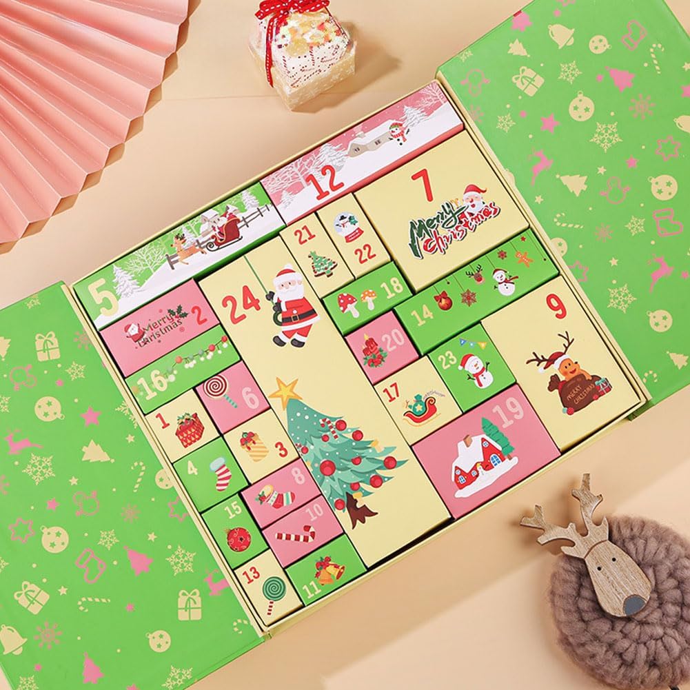 Christmas Advent Calendar with 24 Mini Perfumes (Cardboard Packaging)