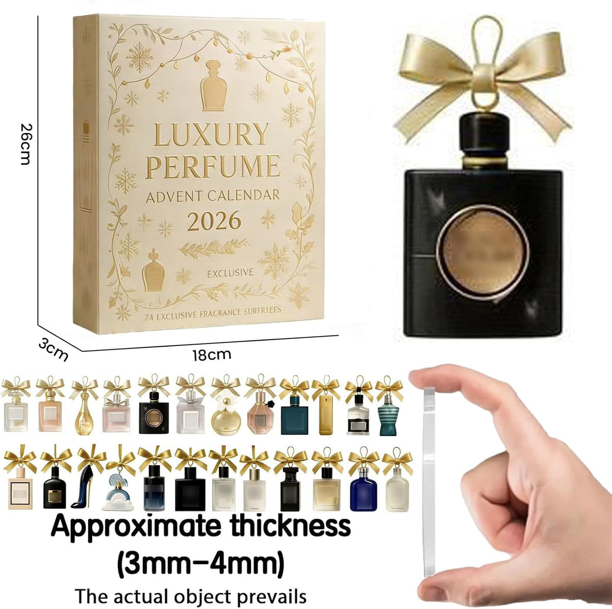 Luxury Perfume Advent Calendar 2026, 24 Days Perfume Display Gift Set