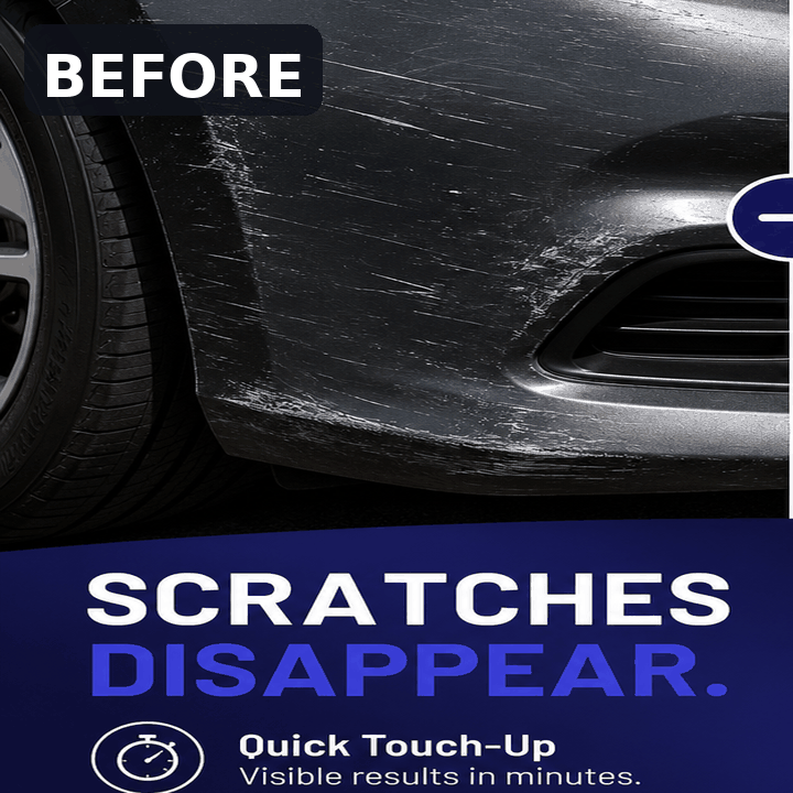Bumper scuff before and after animation