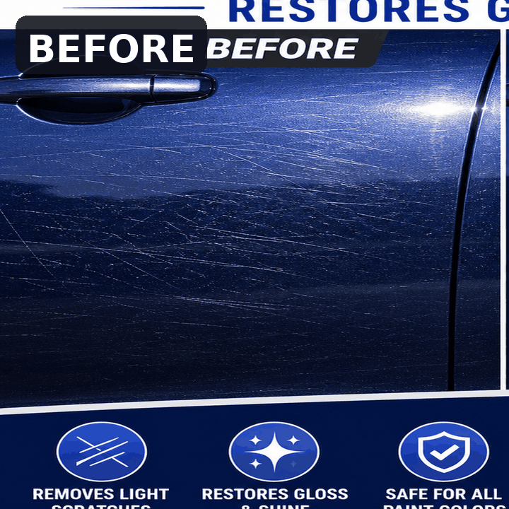 Car door paint before and after animation